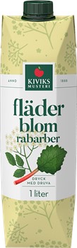 Fläderblomsdryck rabarber